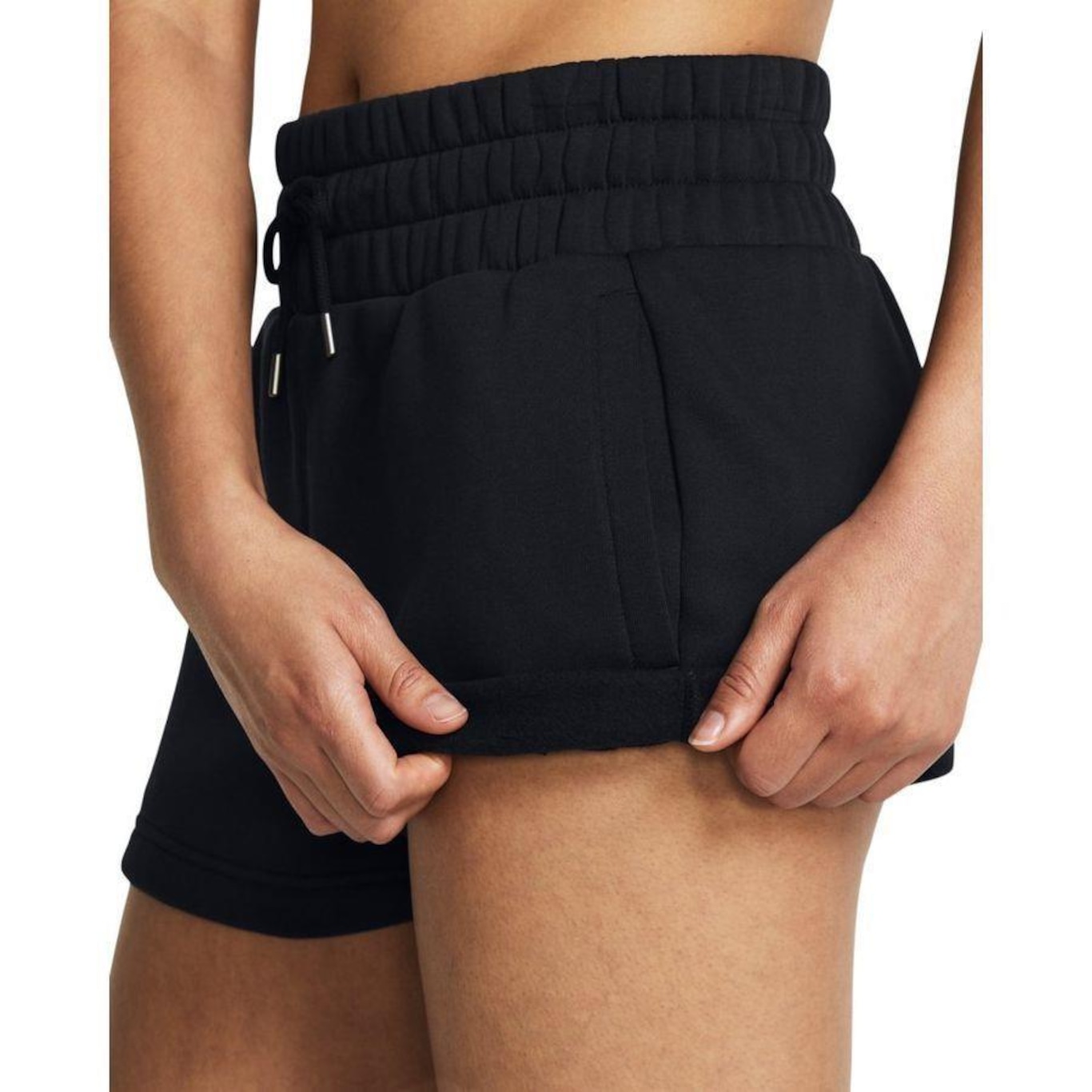 Shorts Under Armour Essential Fleece Boxer - Feminino - Foto 3