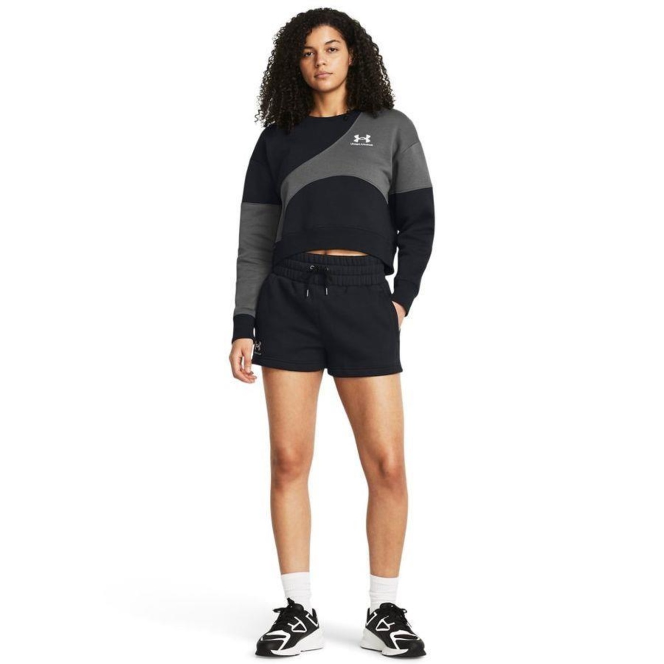 Shorts Under Armour Essential Fleece Boxer - Feminino - Foto 4