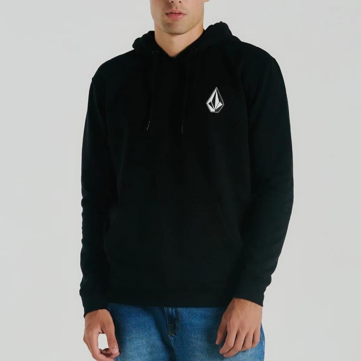 Blusão de Moletom Canguru Volcom Iconic - Masculino - Foto 1