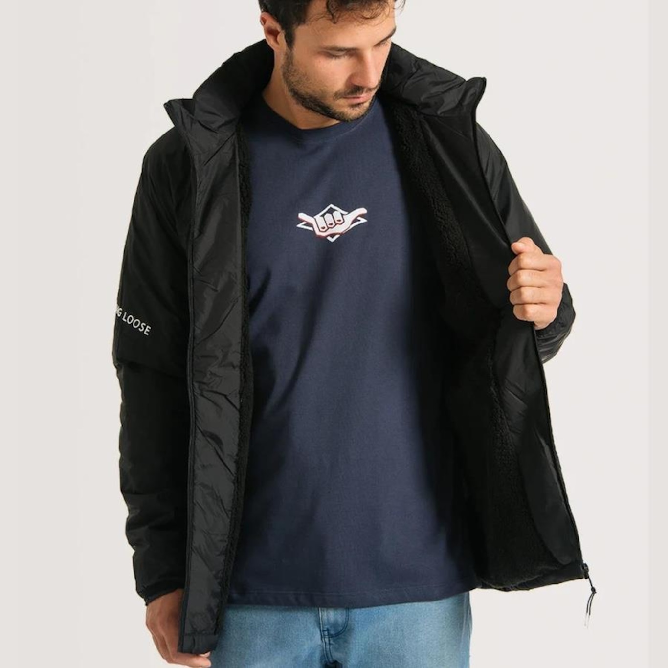 Jaqueta Hang Loose Sherpa - Masculina - Foto 3