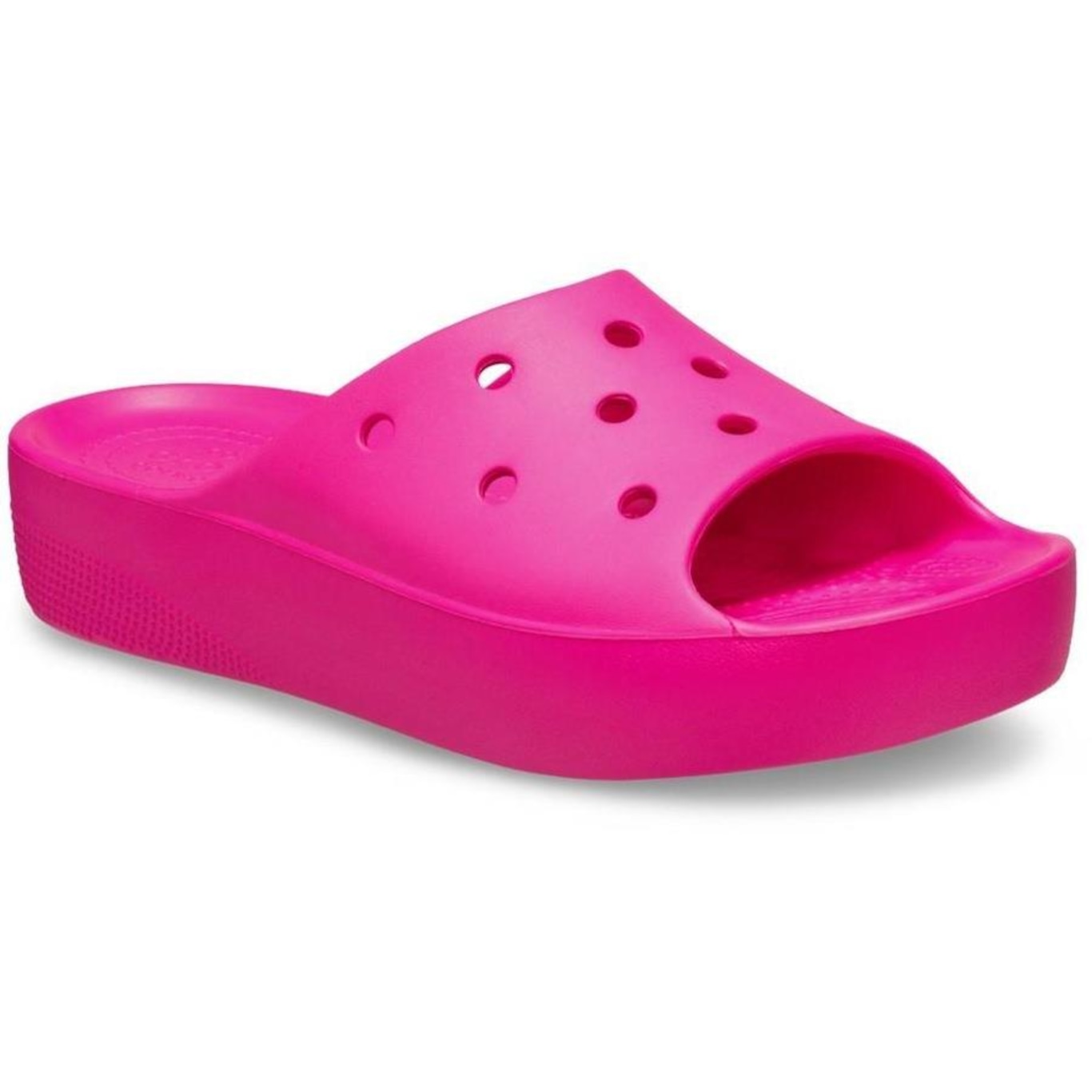 Sandália Crocs Classic Plataform Slide - Feminino - Foto 2