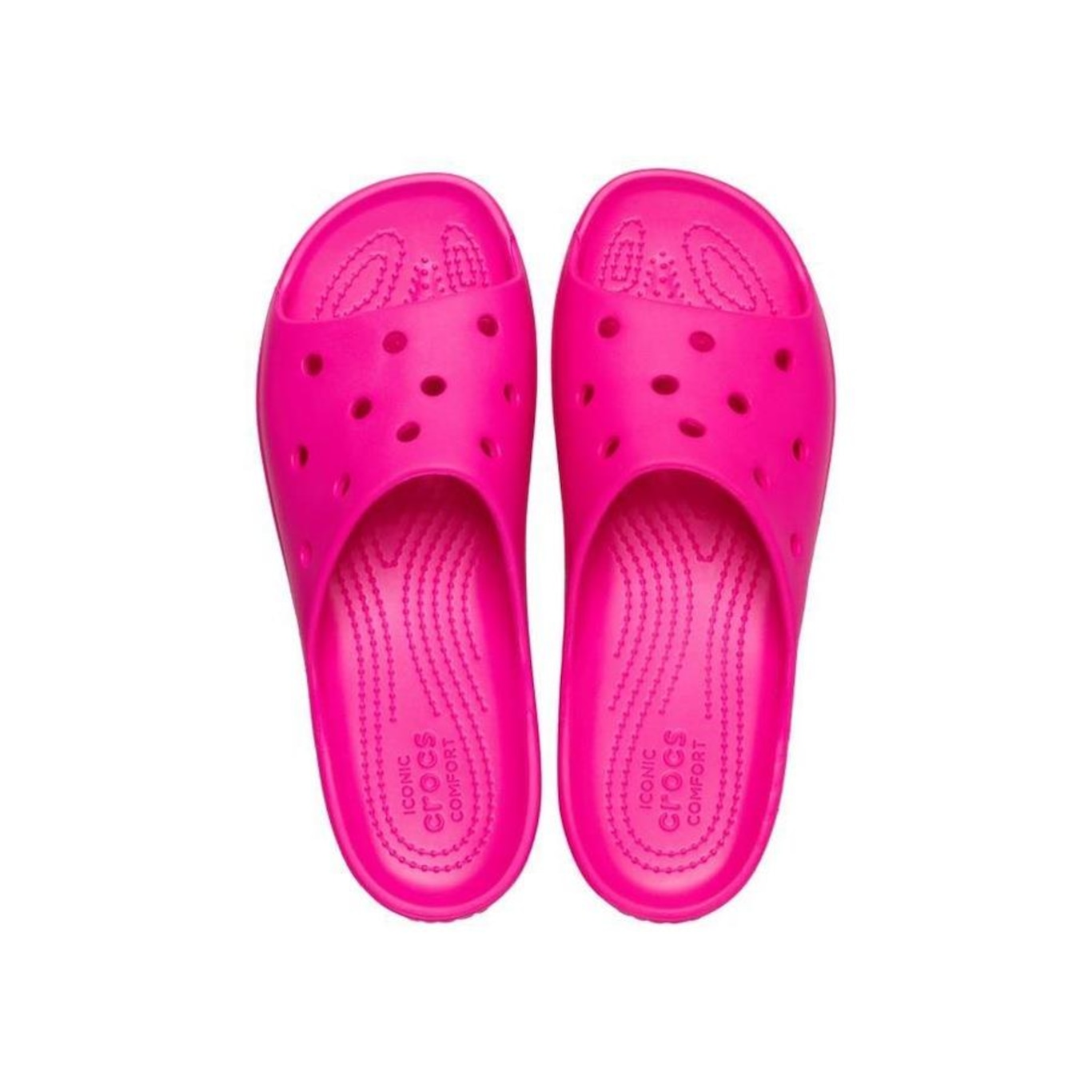 Sandália Crocs Classic Plataform Slide - Feminino - Foto 5