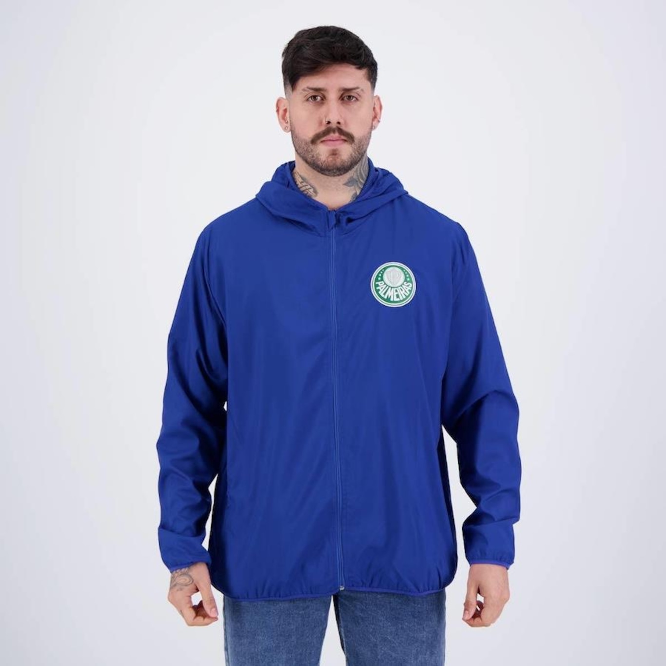 Jaqueta Corta Vento do Palmeiras Feeling Plus - Masculina - Foto 1