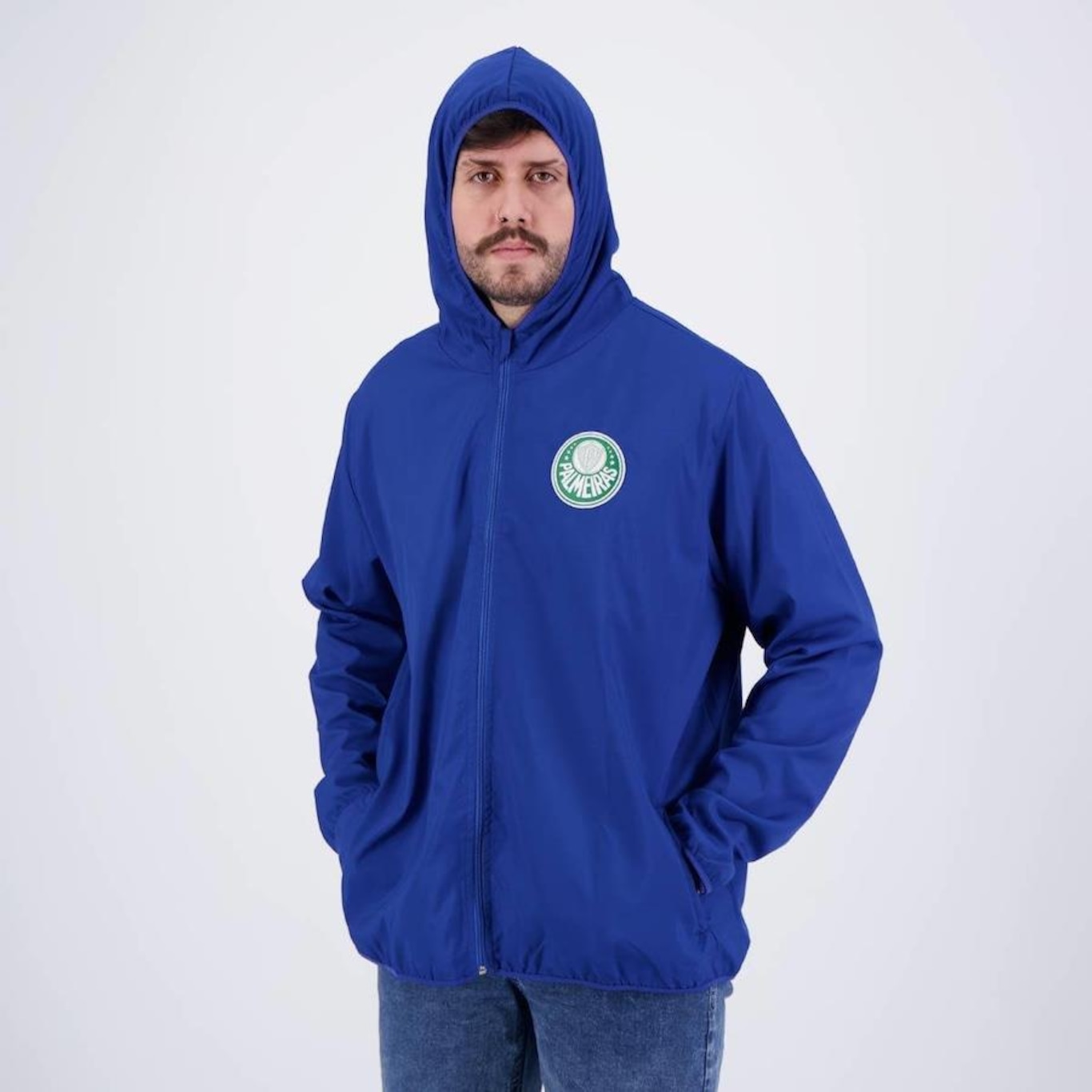 Jaqueta Corta Vento do Palmeiras Feeling Plus - Masculina - Foto 2