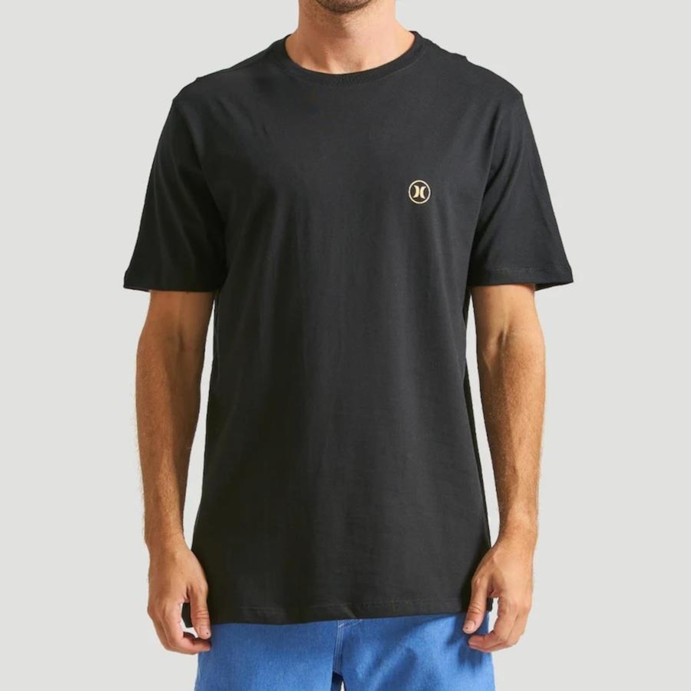 Camiseta Hurley Silk Mini Circle Icon - Masculina - Foto 1