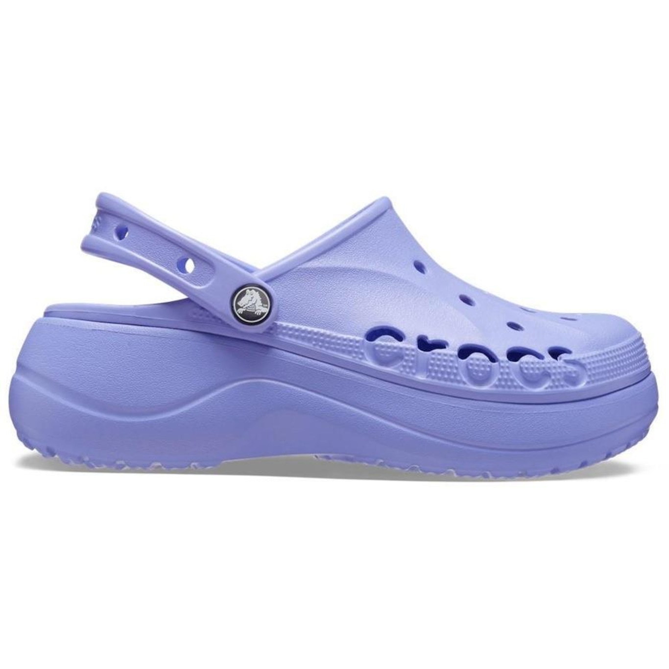 Sandália Crocs Baya Plataform Clog Digital - Feminino - Foto 1