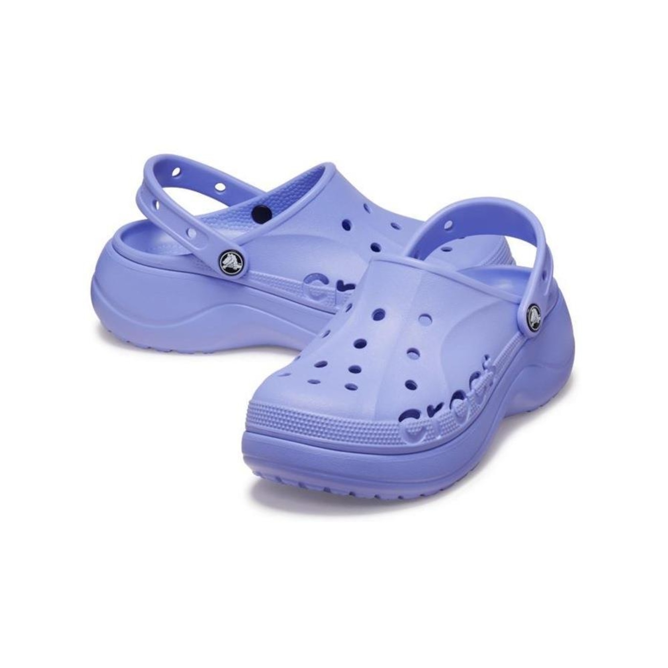 Sandália Crocs Baya Plataform Clog Digital - Feminino - Foto 4