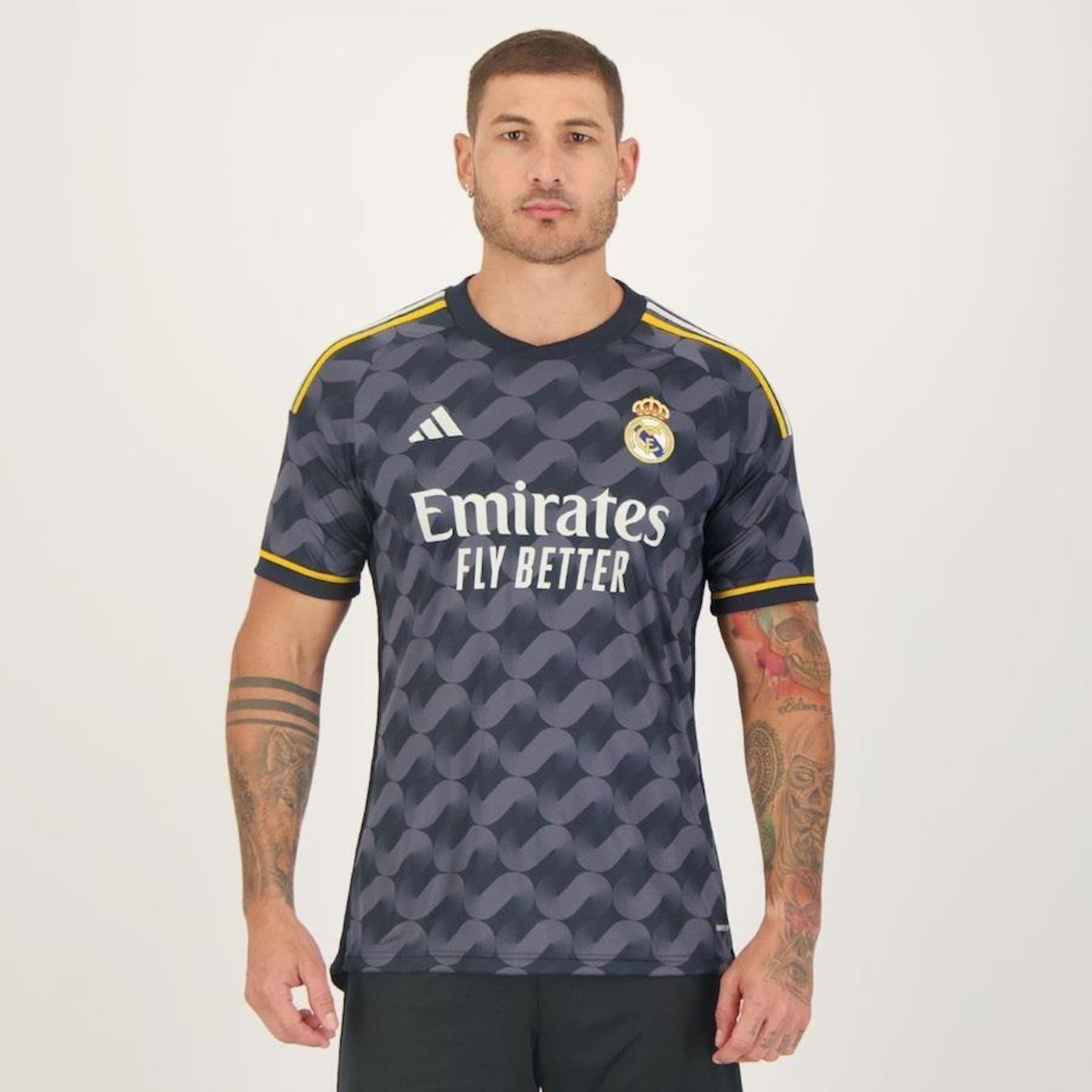 Camisa do Real Madrid 2024 adidas Away 9 Mbappé - Masculina - Foto 1