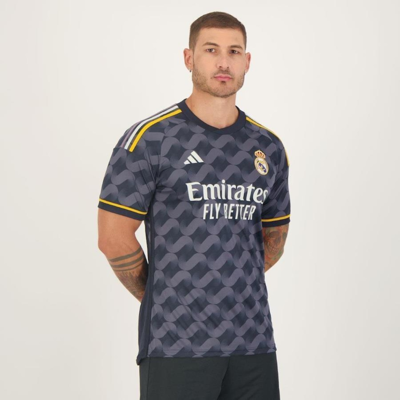 Camisa do Real Madrid 2024 adidas Away 9 Mbappé - Masculina - Foto 3