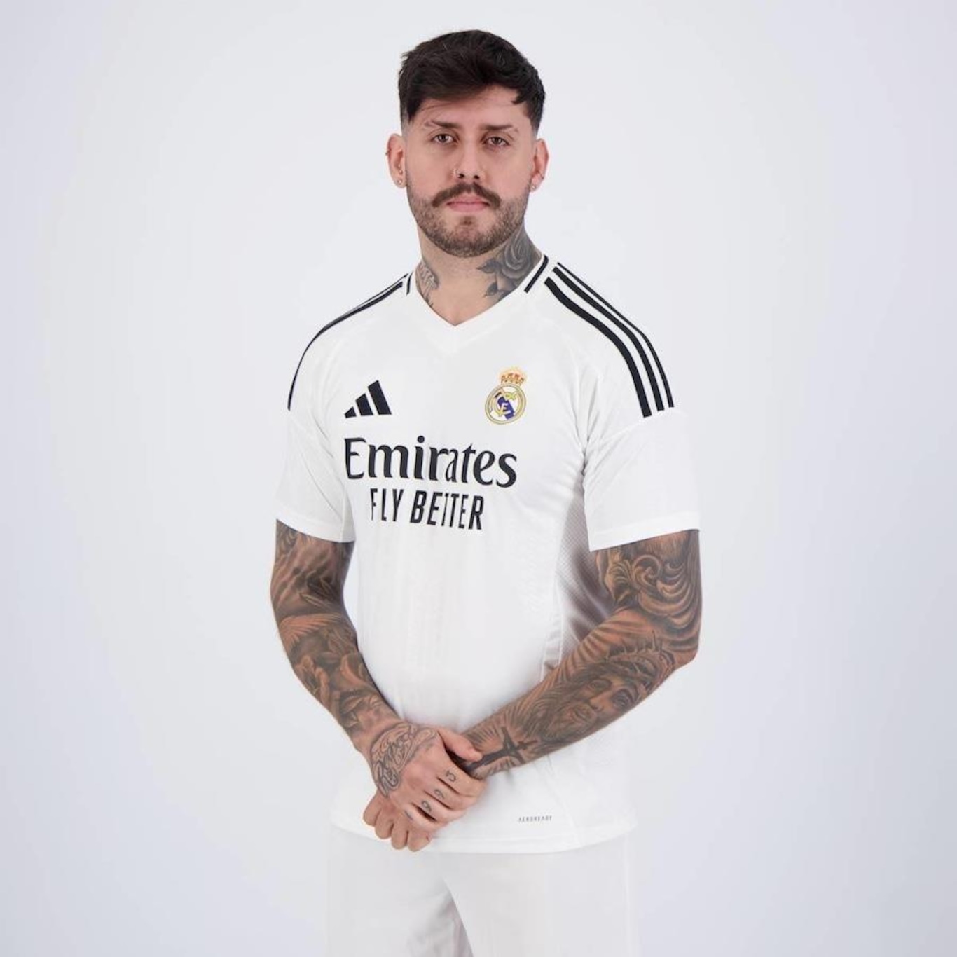 Camisa do Real Madrid I 2025 adidas 9 Mbappé - Masculina - Foto 4