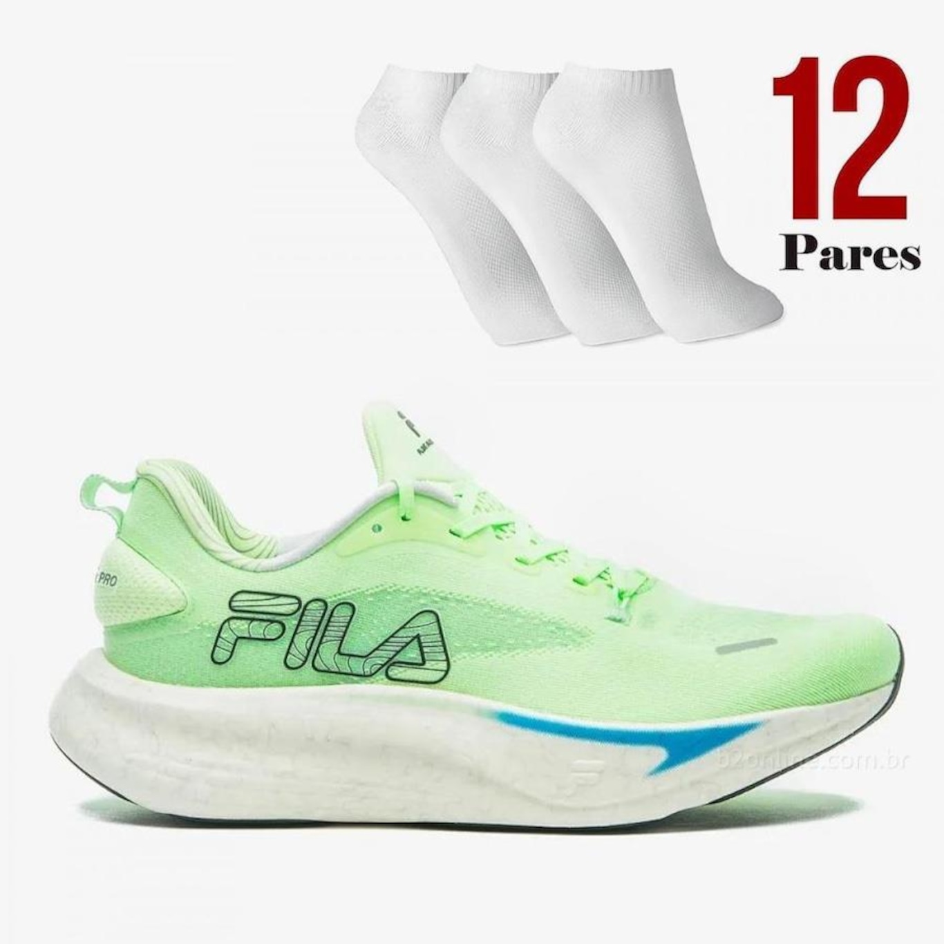 Tênis Fila Float Maxxi 2 Pro + 12 Pares de Meias - Masculino - Foto 1