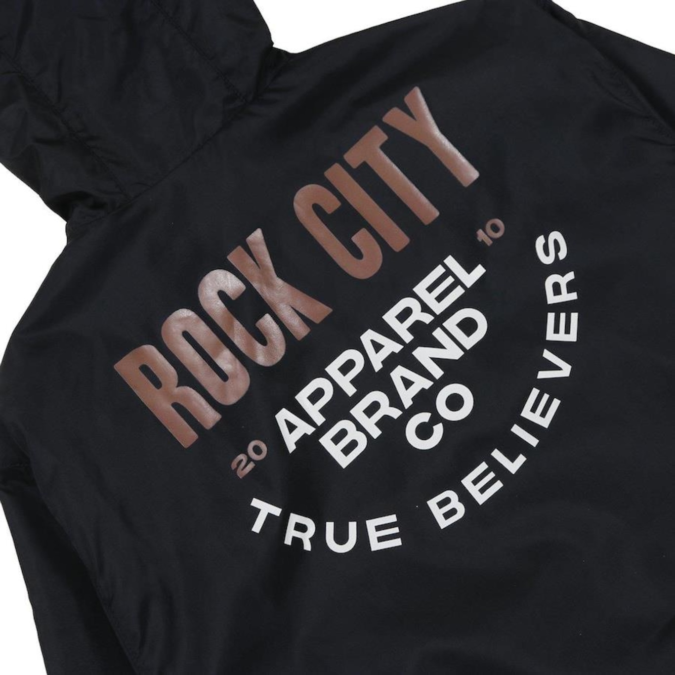 Jaqueta Rock City Apparel True Believers Corta Vento - Masculina - Foto 5