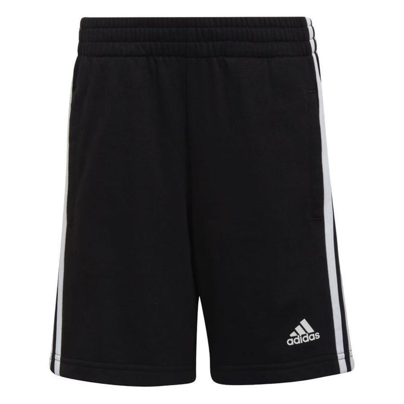 Shorts adidas Moletom 3 Stripes - Infantil - Foto 1