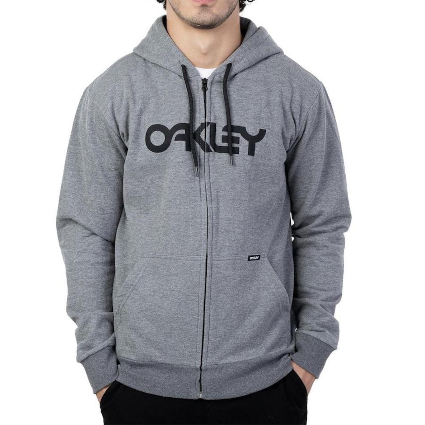 Blusão de Moletom Oakley Mark Ii F/Z Atlhetic Heather - Masculino - Foto 1