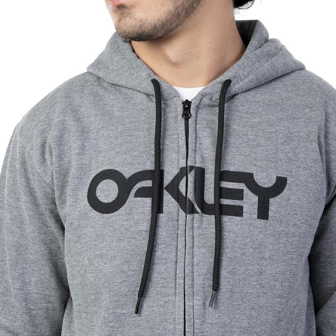 Blusão de Moletom Oakley Mark Ii F/Z Atlhetic Heather - Masculino - Foto 4