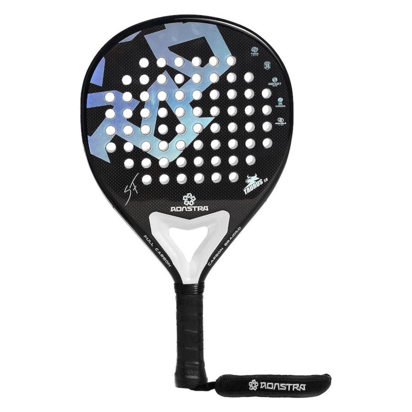 Raquete Padel Adastra Taurus 2.0 Carbono 3K Stefano Flores - Foto 3