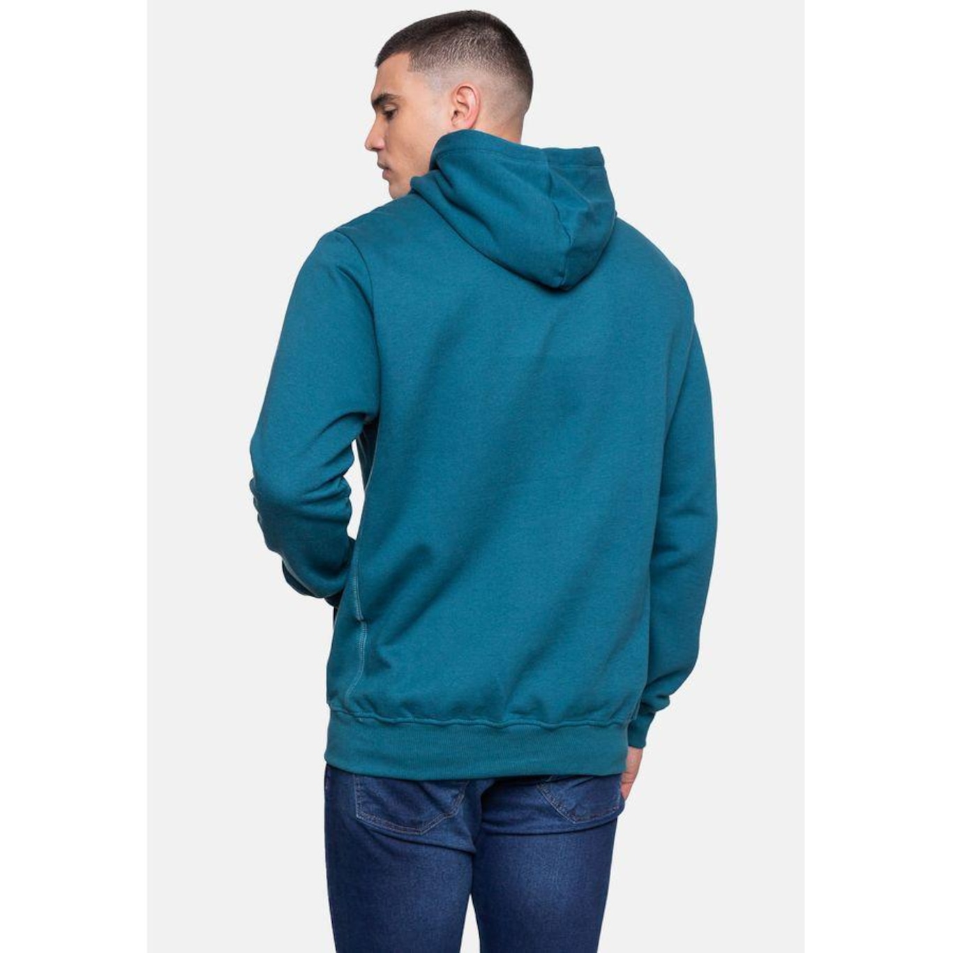 Blusão de Moletom com Capuz Fatal Fthd Teal - Masculino - Foto 2