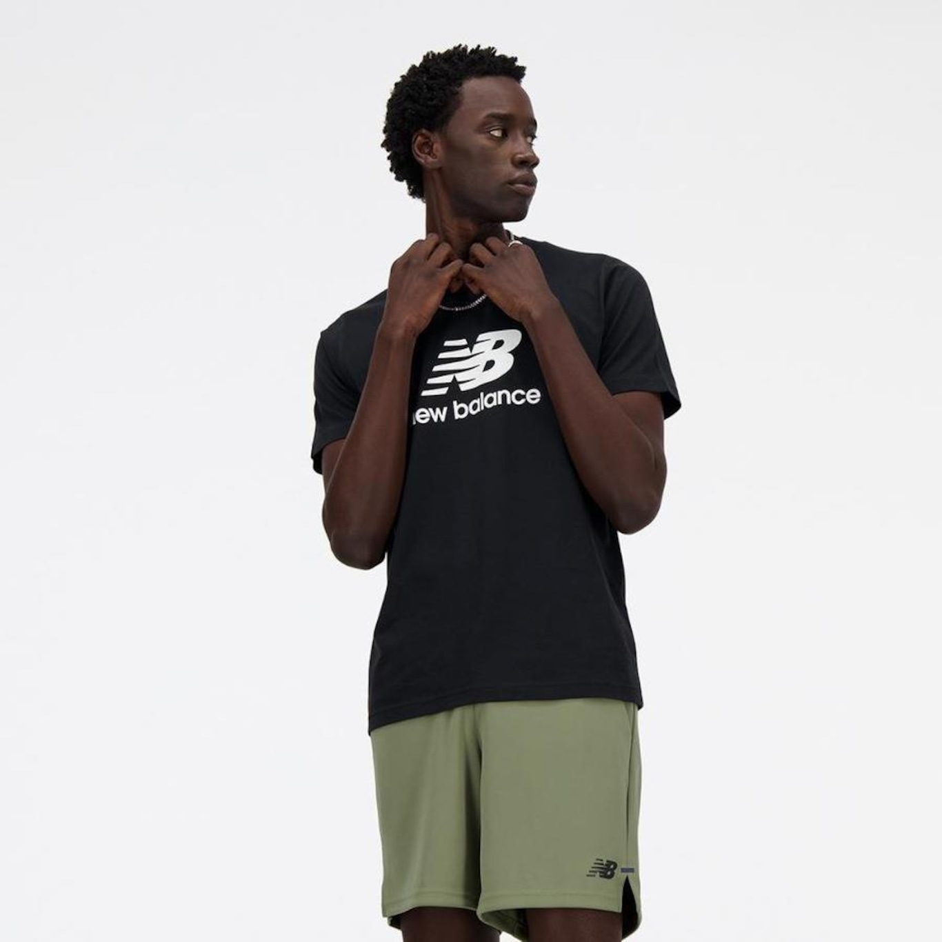 Camiseta New Balance Essentials - Masculina - Foto 1