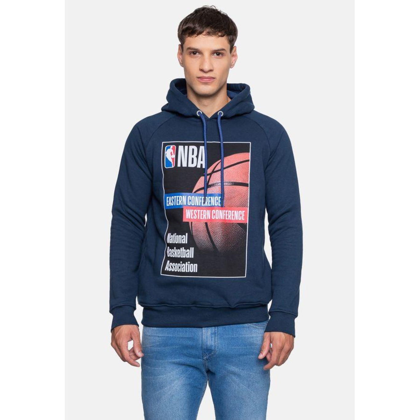 Blusão de Moletom com Capuz Nba Raglan Cover - Masculino - Foto 1