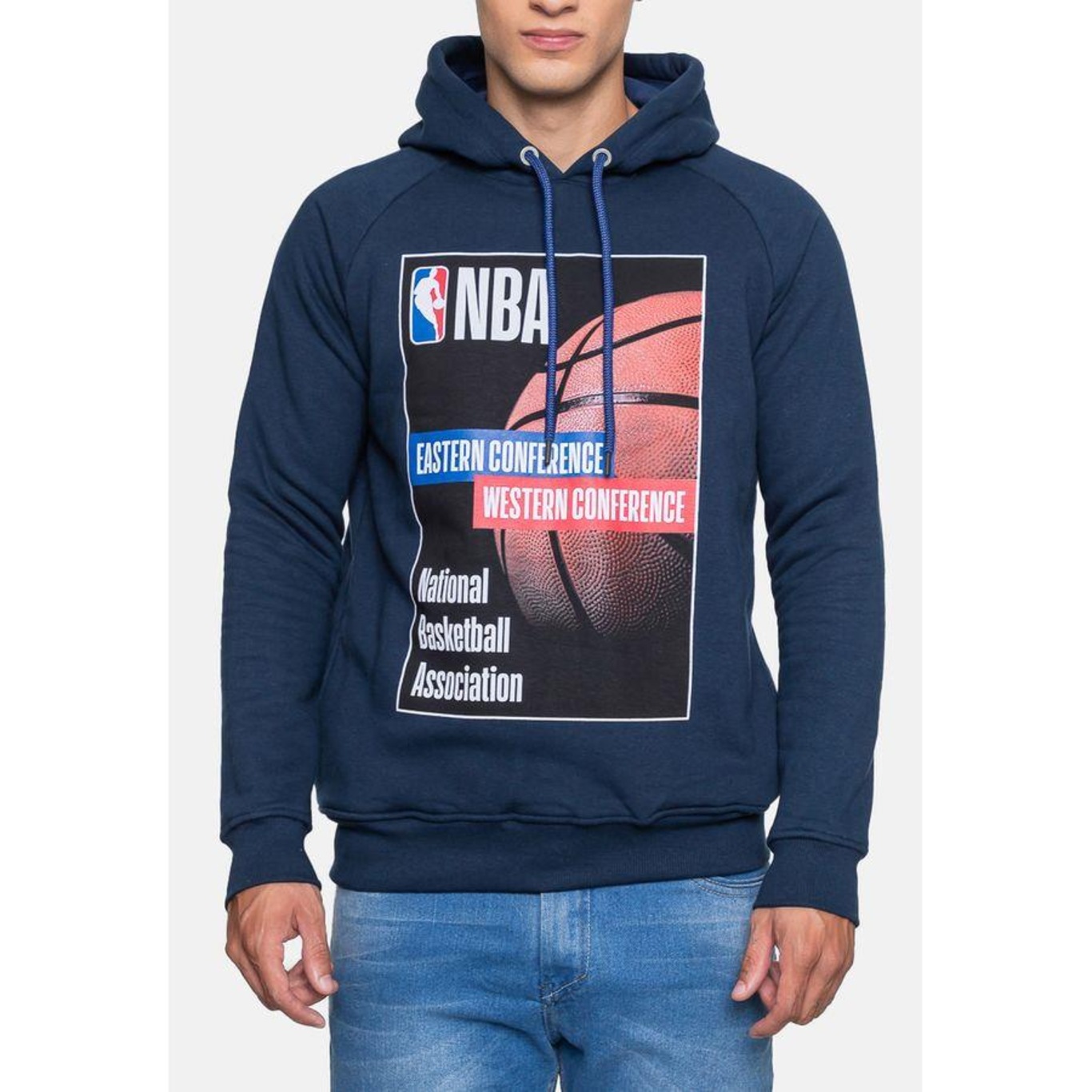 Blusão de Moletom com Capuz Nba Raglan Cover - Masculino - Foto 3