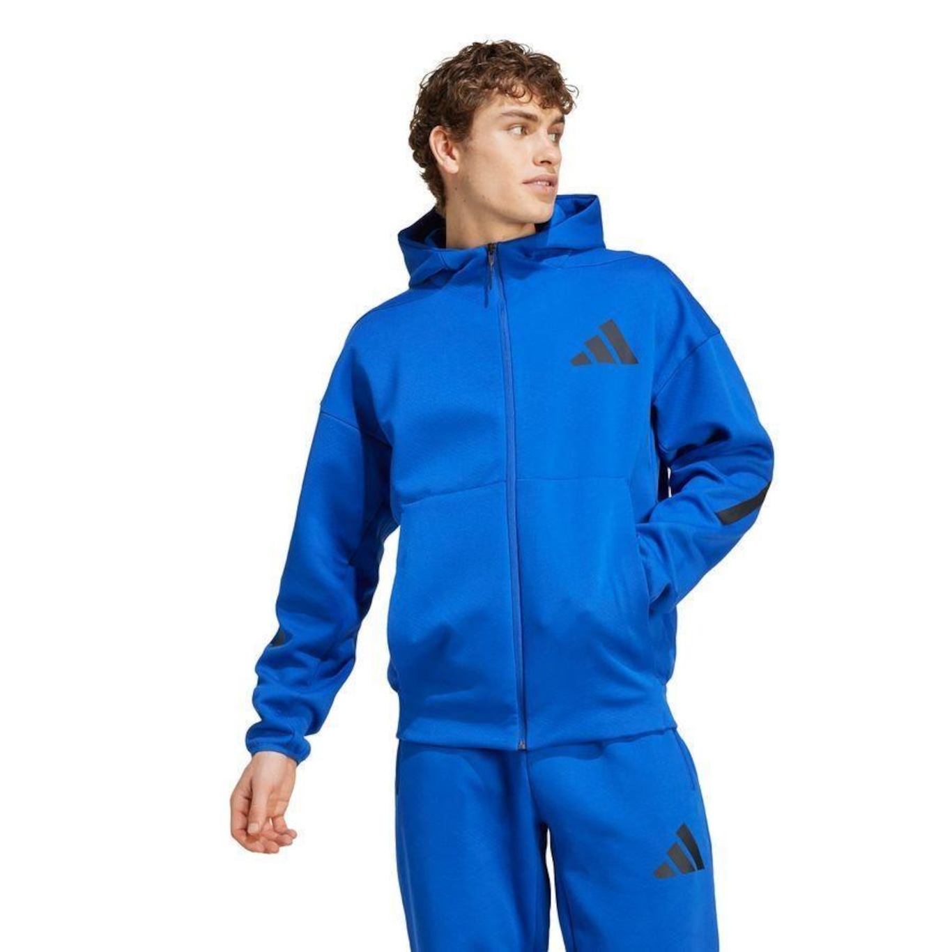 Jaqueta Capuz New adidas Z.N.E. Full-Zip adidas - Masculino - Foto 2