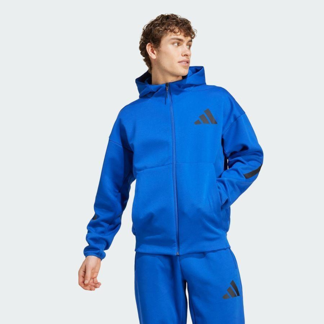 Jaqueta Capuz New adidas Z.N.E. Full-Zip adidas - Masculino - Foto 3