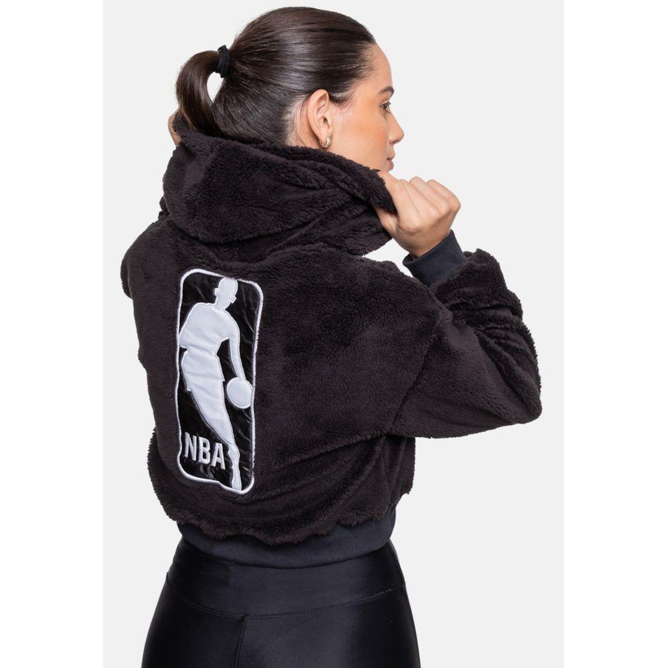 Blusão de Moletom com Capuz Nba Ted Logo - Feminino - Foto 2