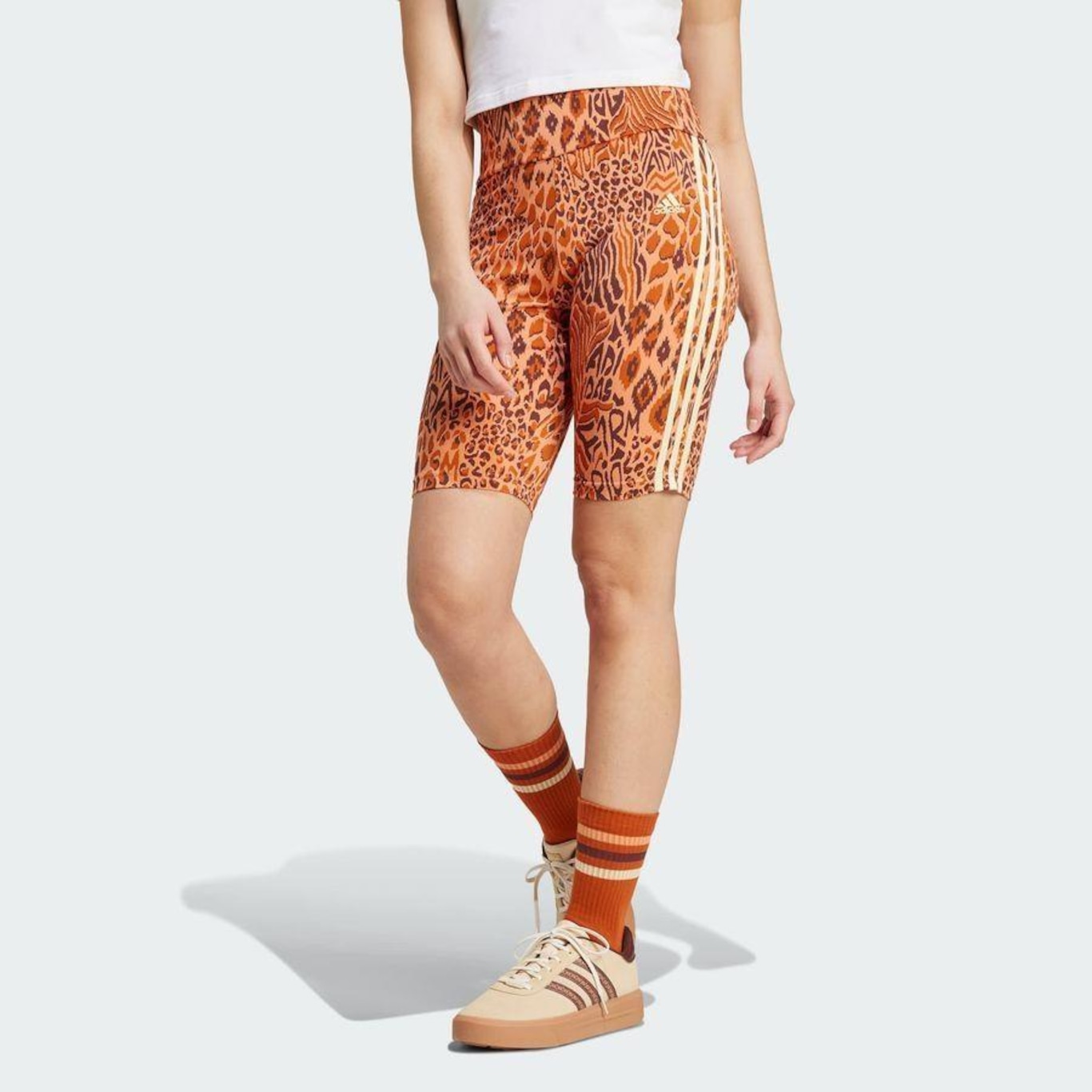 Shorts Biker adidas X Farm Rio - Feminino - Foto 3