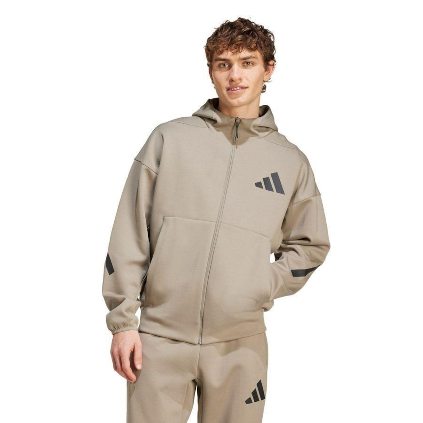 Jaqueta Capuz New adidas Z.N.E. Full-Zip adidas - Masculino - Foto 2