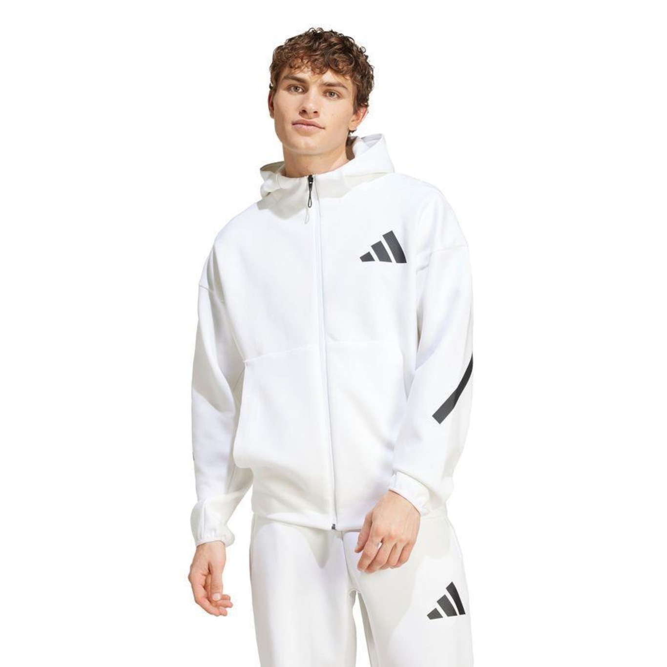 Jaqueta Capuz New adidas Z.N.E. Full-Zip adidas - Masculino - Foto 2