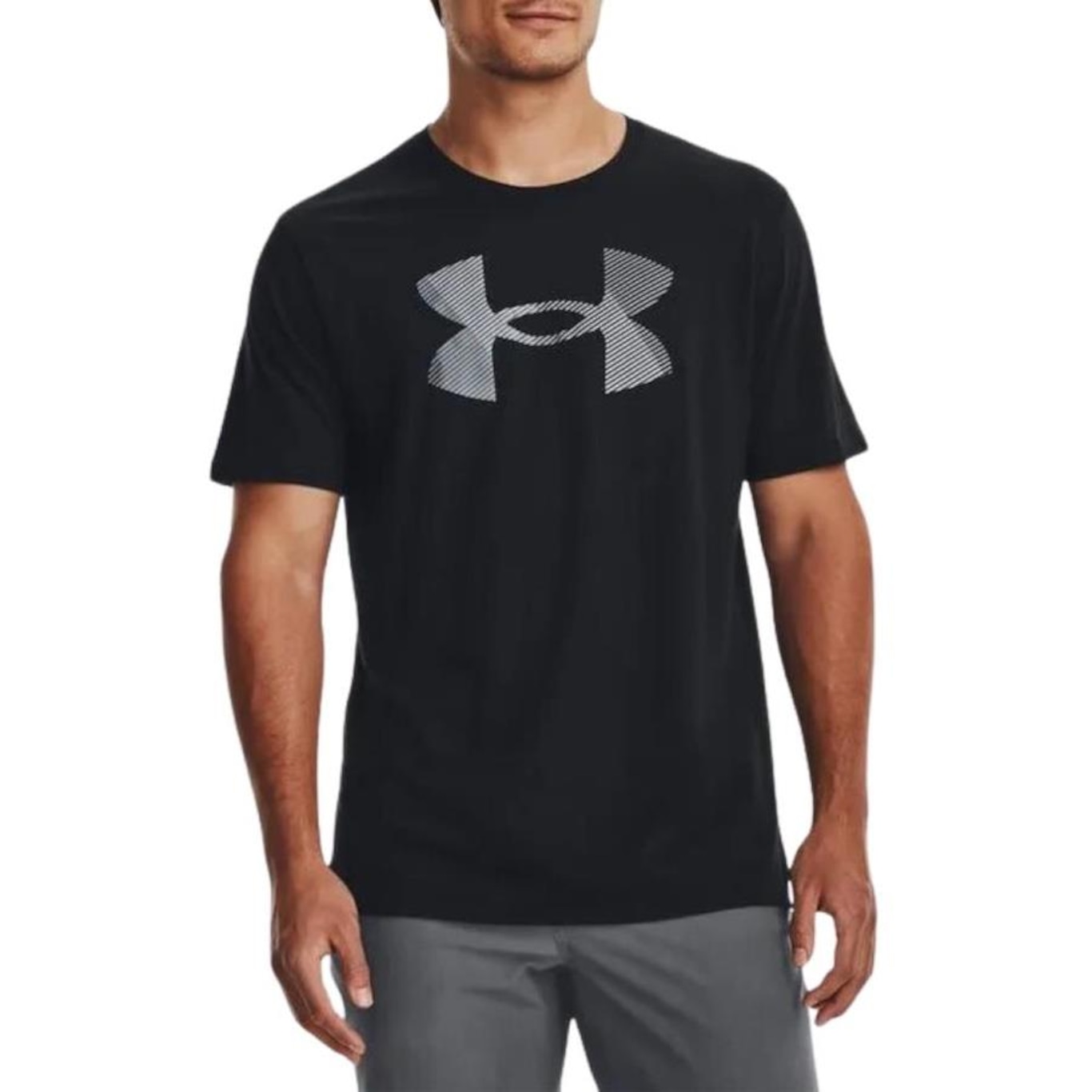 Camiseta Under Armour Ua Big Logo Fill Ss Brz - Masculina - Foto 1