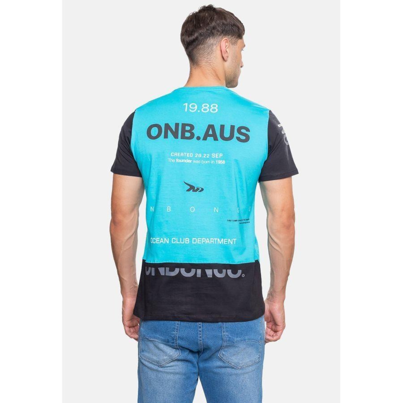 Camiseta Onbongo Turquesa - Masculina - Foto 1