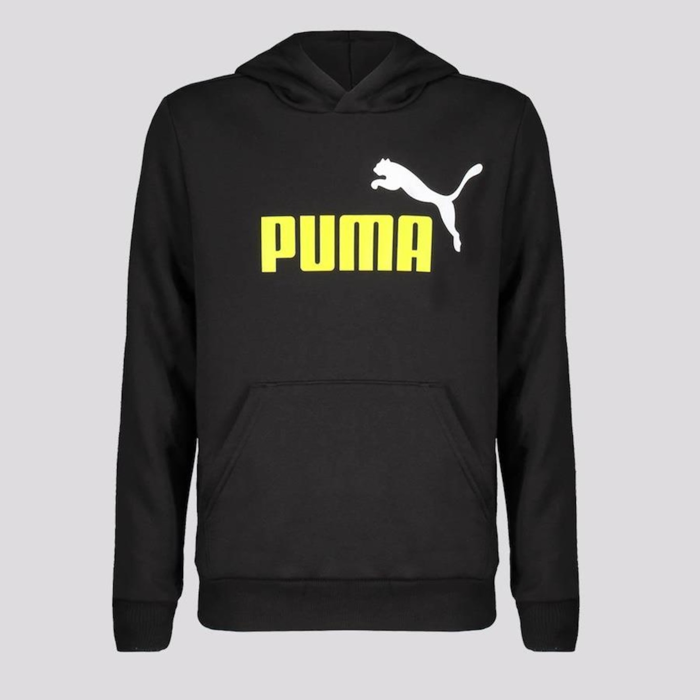 Blusão de Moletom Puma Essentials+ Two-Tone Big Logo - Infantil - Foto 1