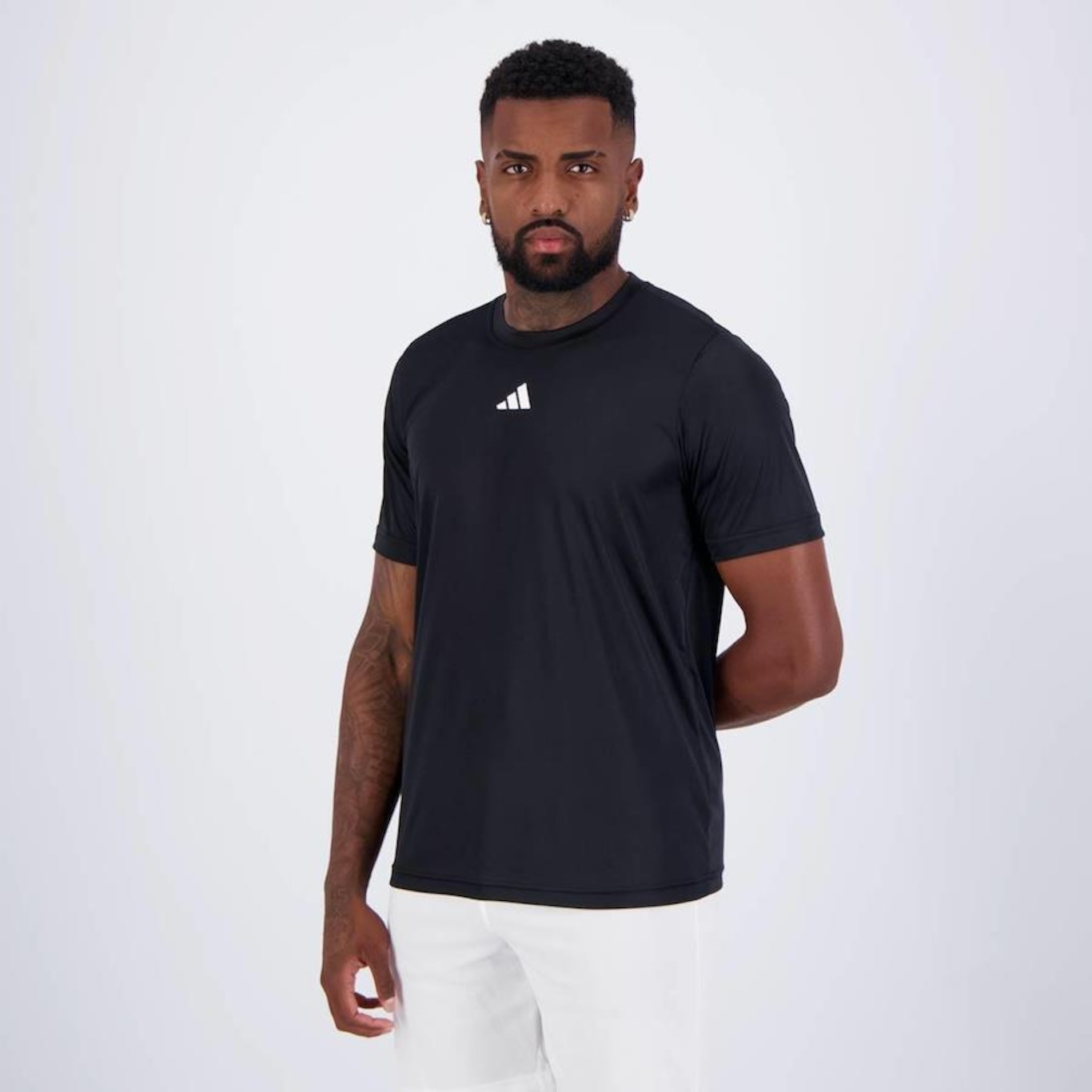 Camiseta adidas Basic Treino - Masculina - Foto 3