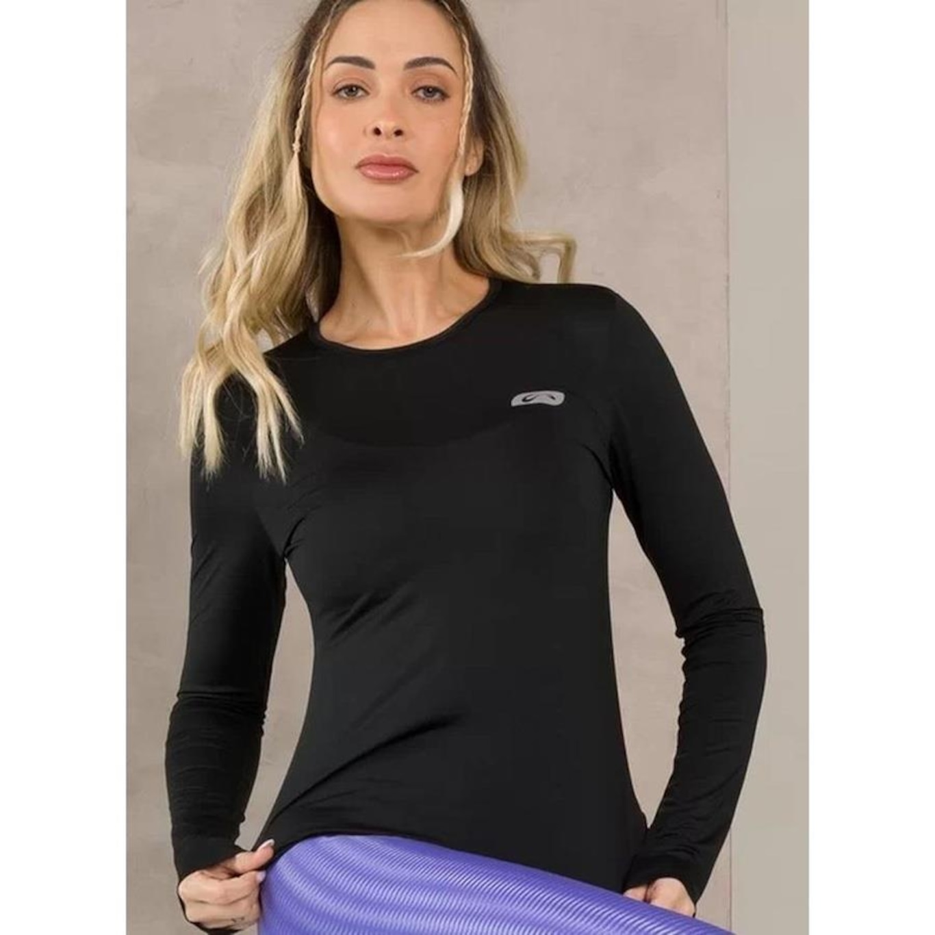 Camiseta Manga Longa Sol Sports Segunda Pele Lift Warm - Feminina - Foto 1