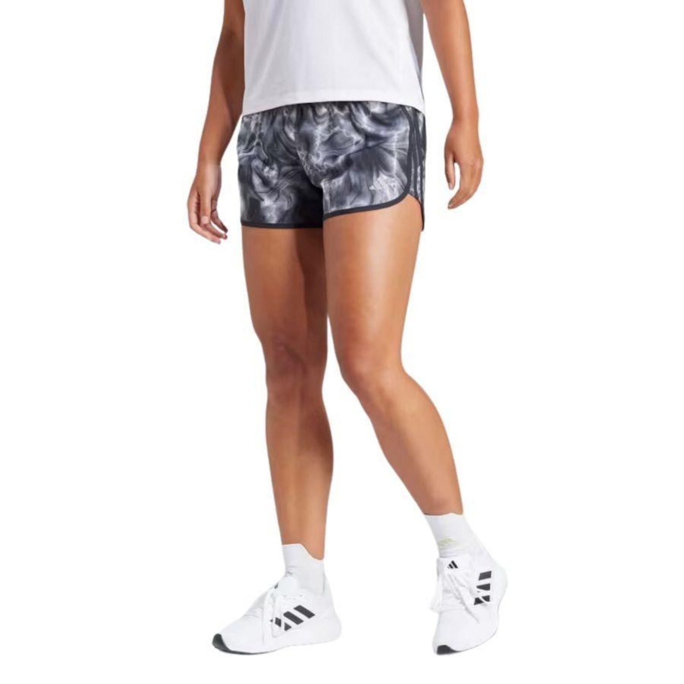 Short adidas Marathon Print - Feminino - Foto 2