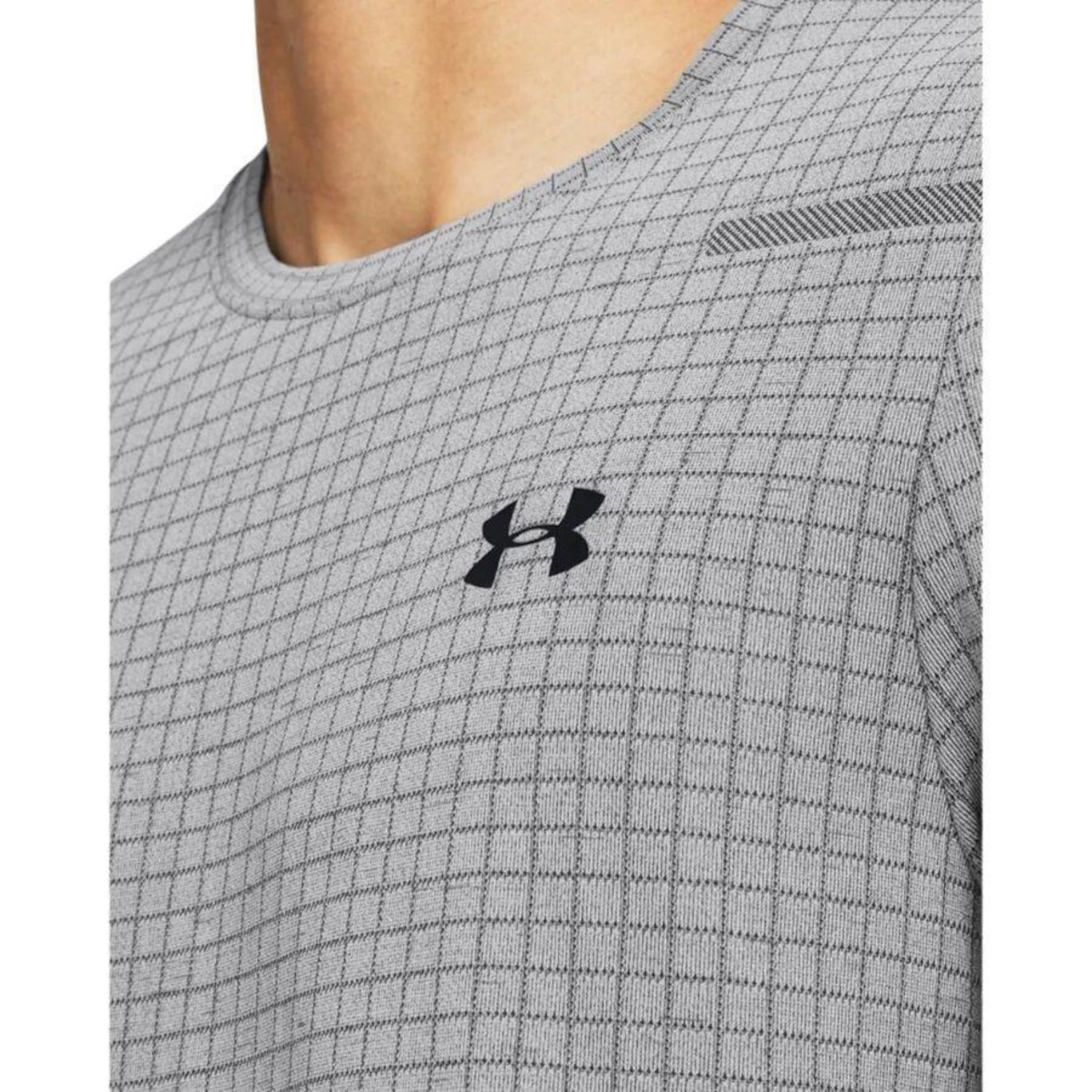 Camiseta Under Armour Seamless Grid - Masculina - Foto 3