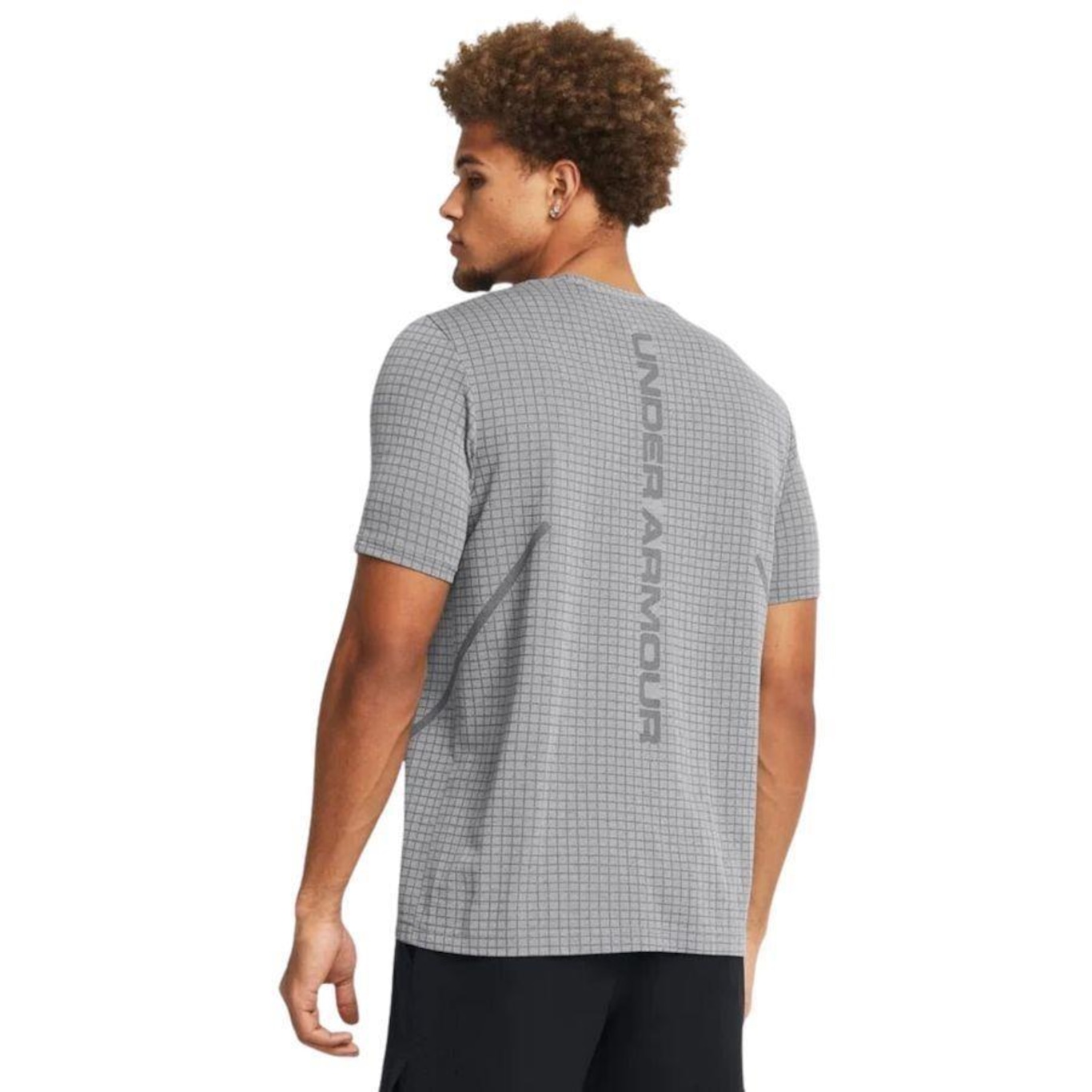 Camiseta Under Armour Seamless Grid - Masculina - Foto 5