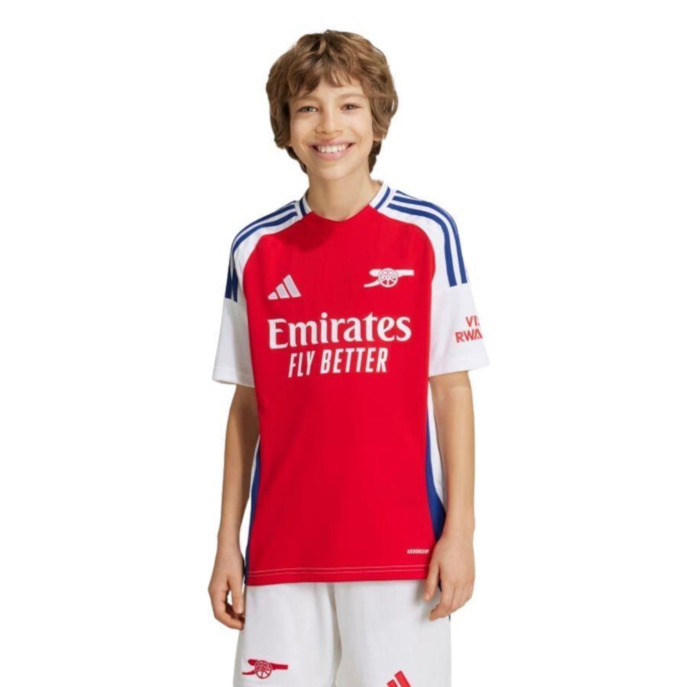 Camisa adidas Arsenal I 2024/25 Torcedor - Infantil - Foto 5