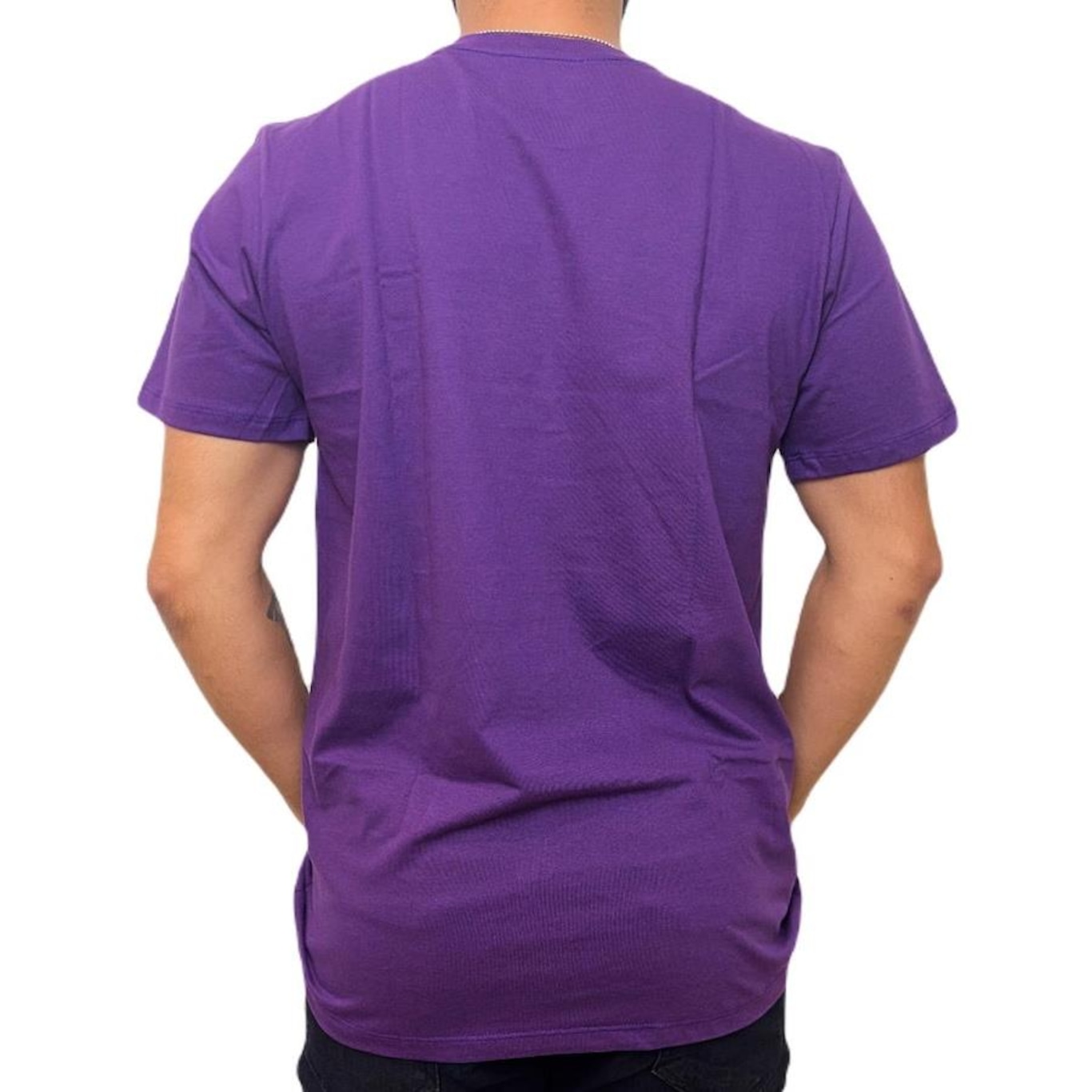 Camiseta Nba Los Angeles Lakers Wood Court - Masculina - Foto 4