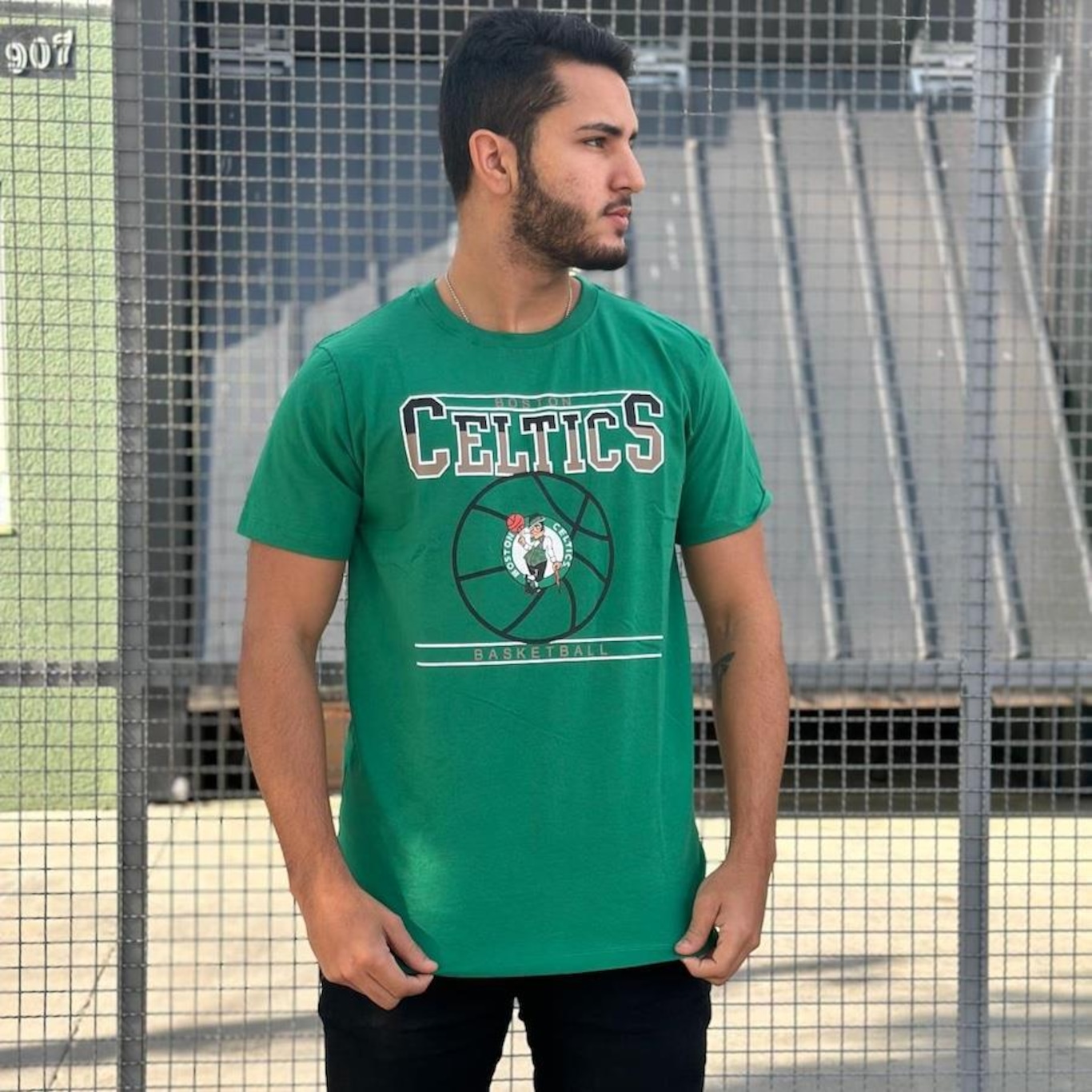 Camiseta Nba Boston Celtics Basquete Box Out - Masculina - Foto 4