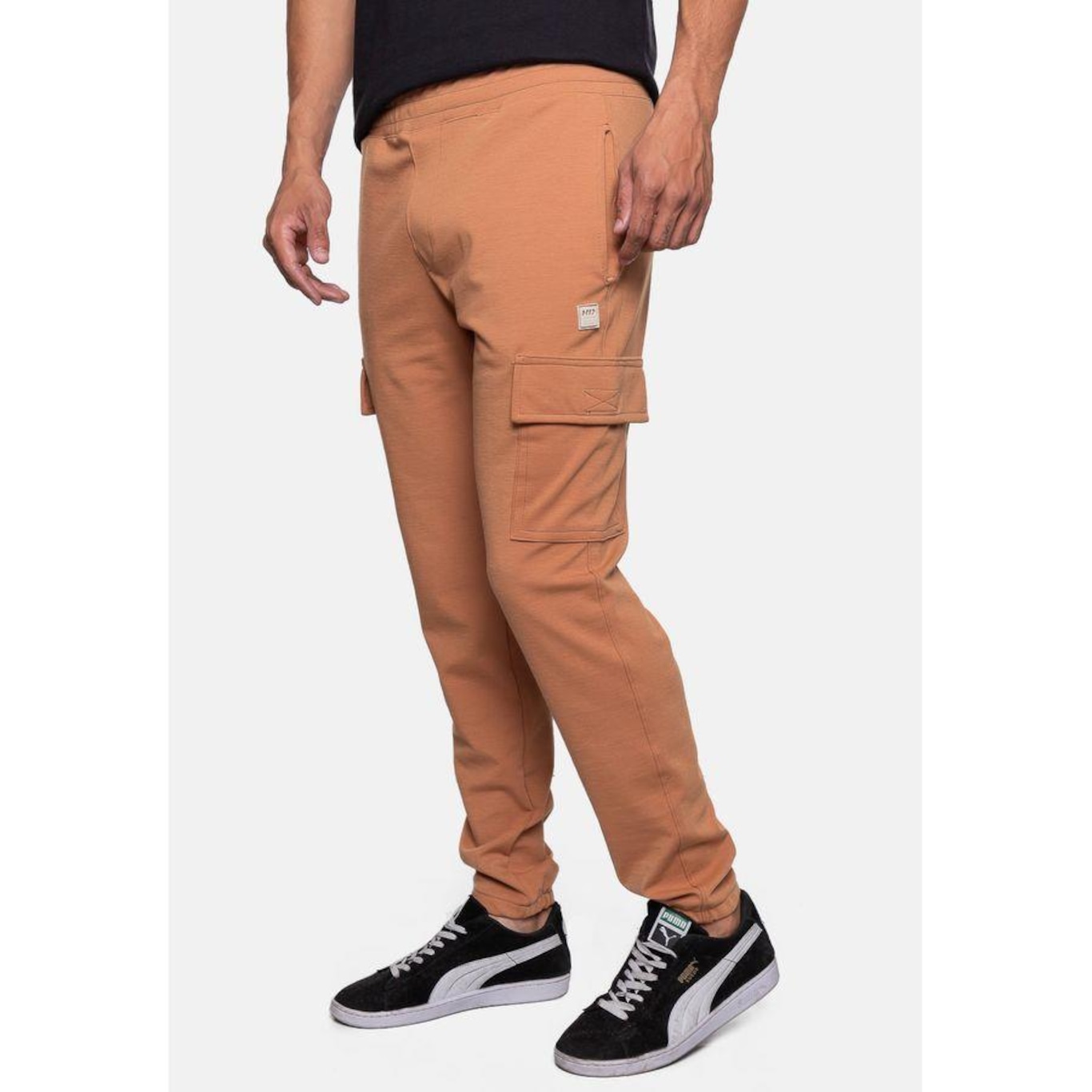 Calça de Moletom Hd Cargo Naturale - Masculina - Foto 4