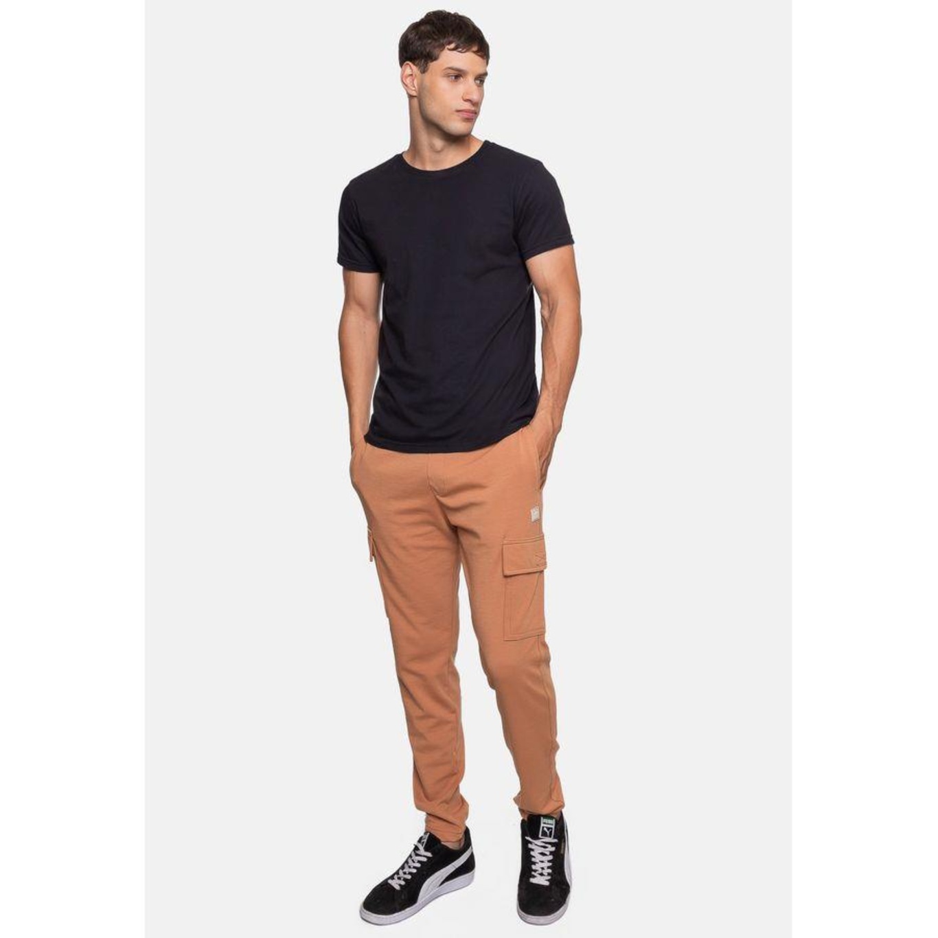 Calça de Moletom Hd Cargo Naturale - Masculina - Foto 5