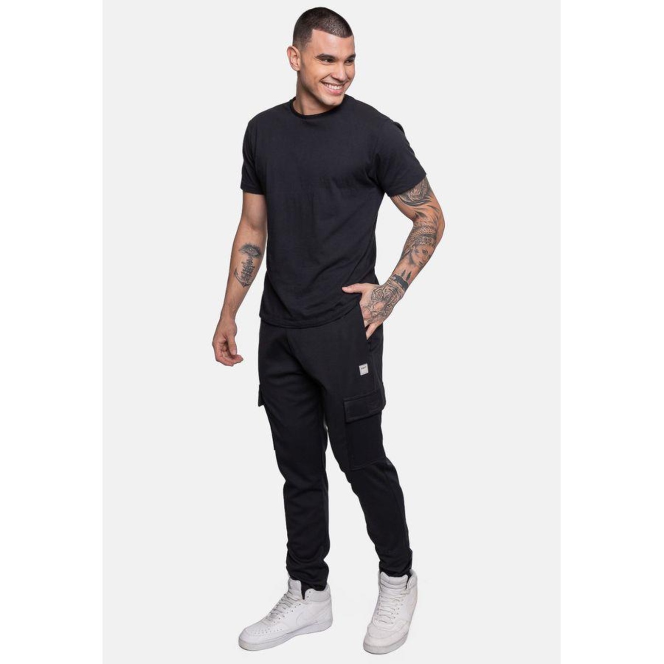 Calça de Moletom Hd Cargo - Masculina - Foto 5