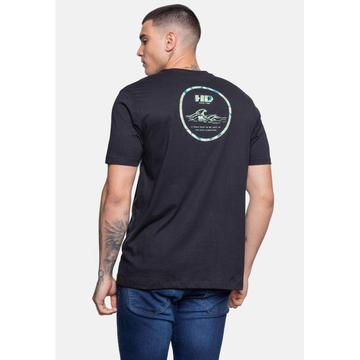 Camiseta Hd Circle Wave - Masculina - Foto 2