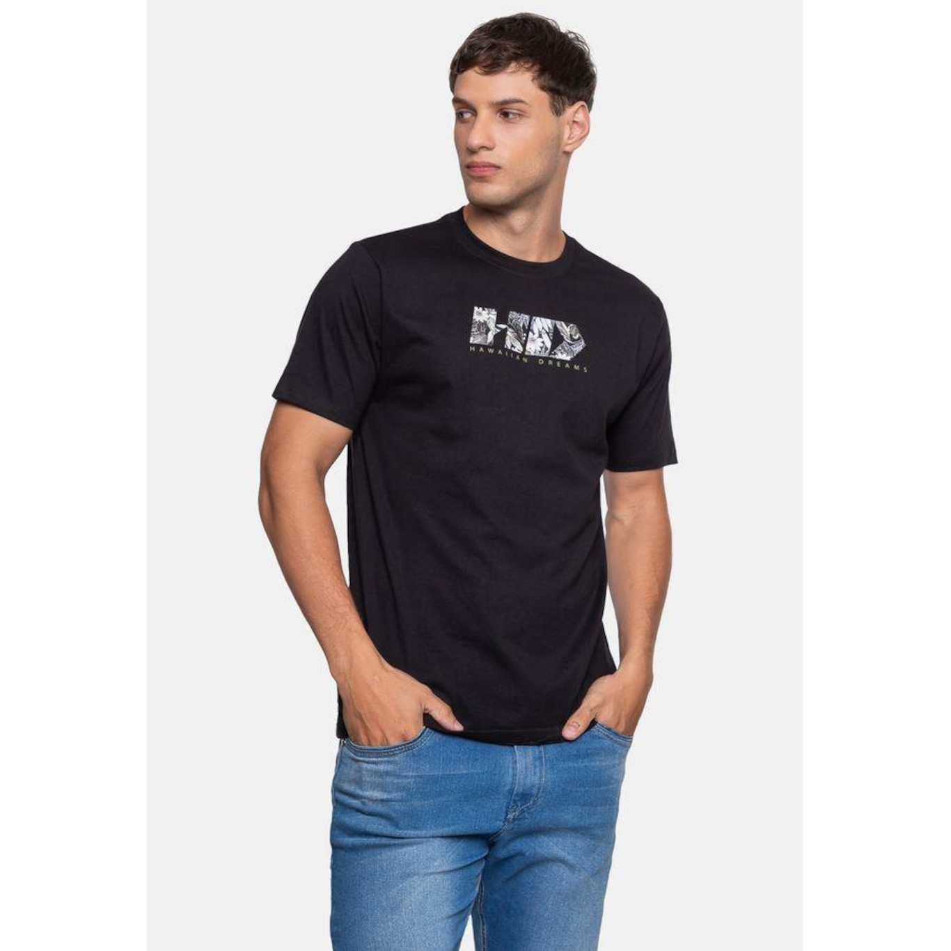 Camiseta Hd Logo Jungle - Masculina - Foto 1