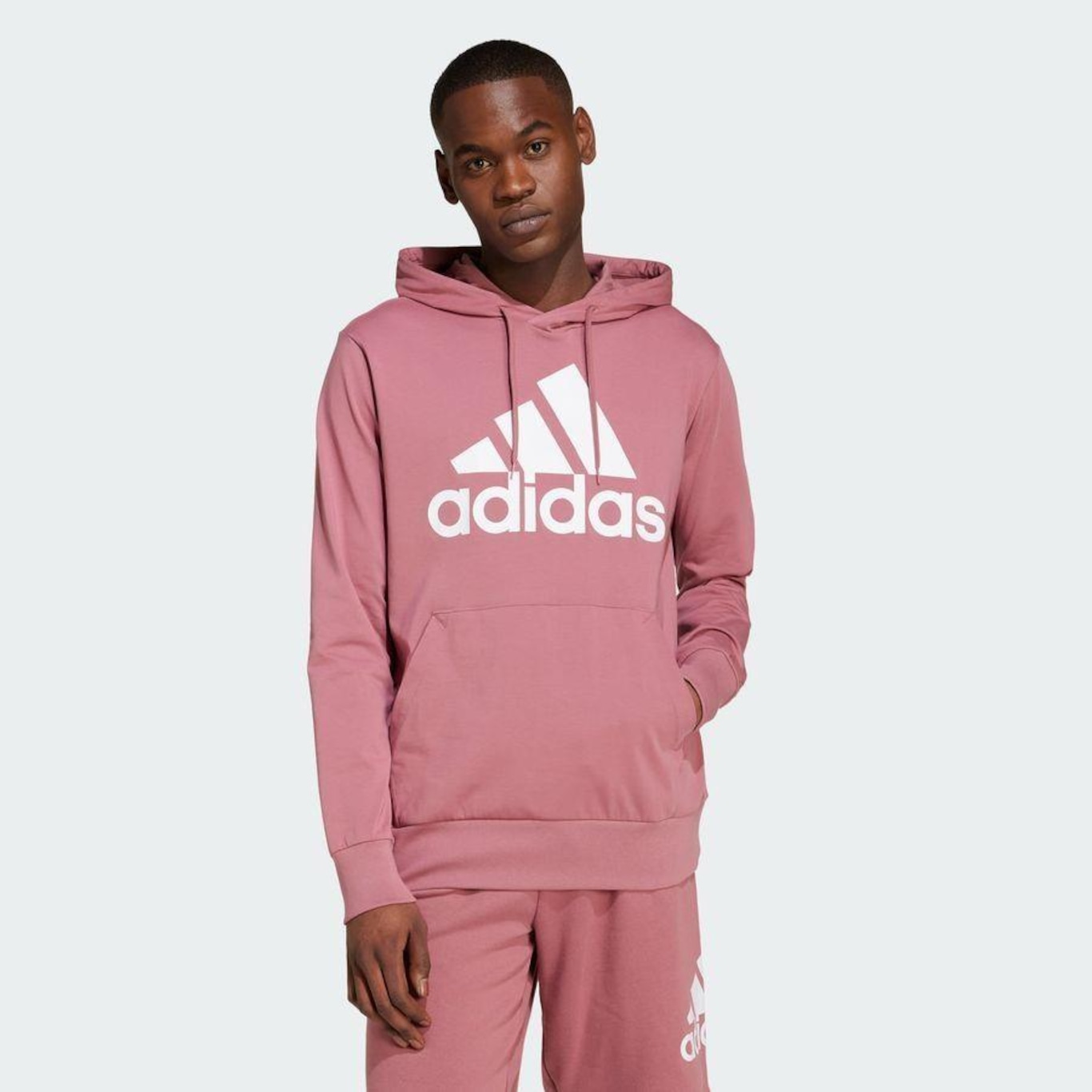 Blusão de Moletom Capuz adidas Essentials Logo - Masculino - Foto 3