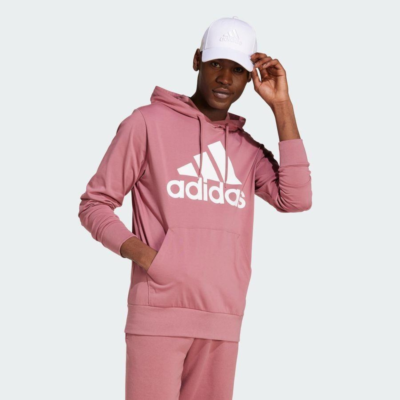 Blusão de Moletom Capuz adidas Essentials Logo - Masculino - Foto 6