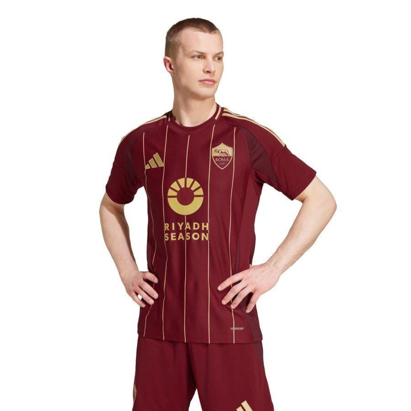 Camisa 1 As Roma 24/25 adidas - Masculina - Foto 2