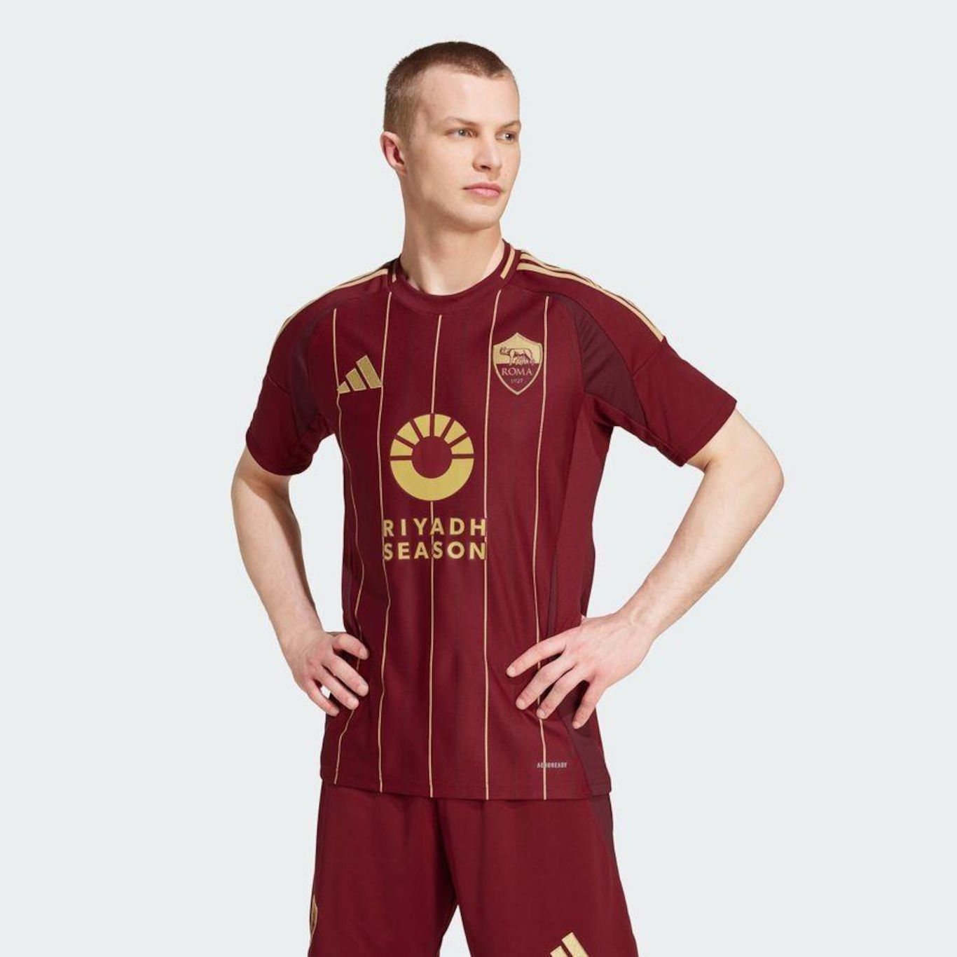 Camisa 1 As Roma 24/25 adidas - Masculina - Foto 3